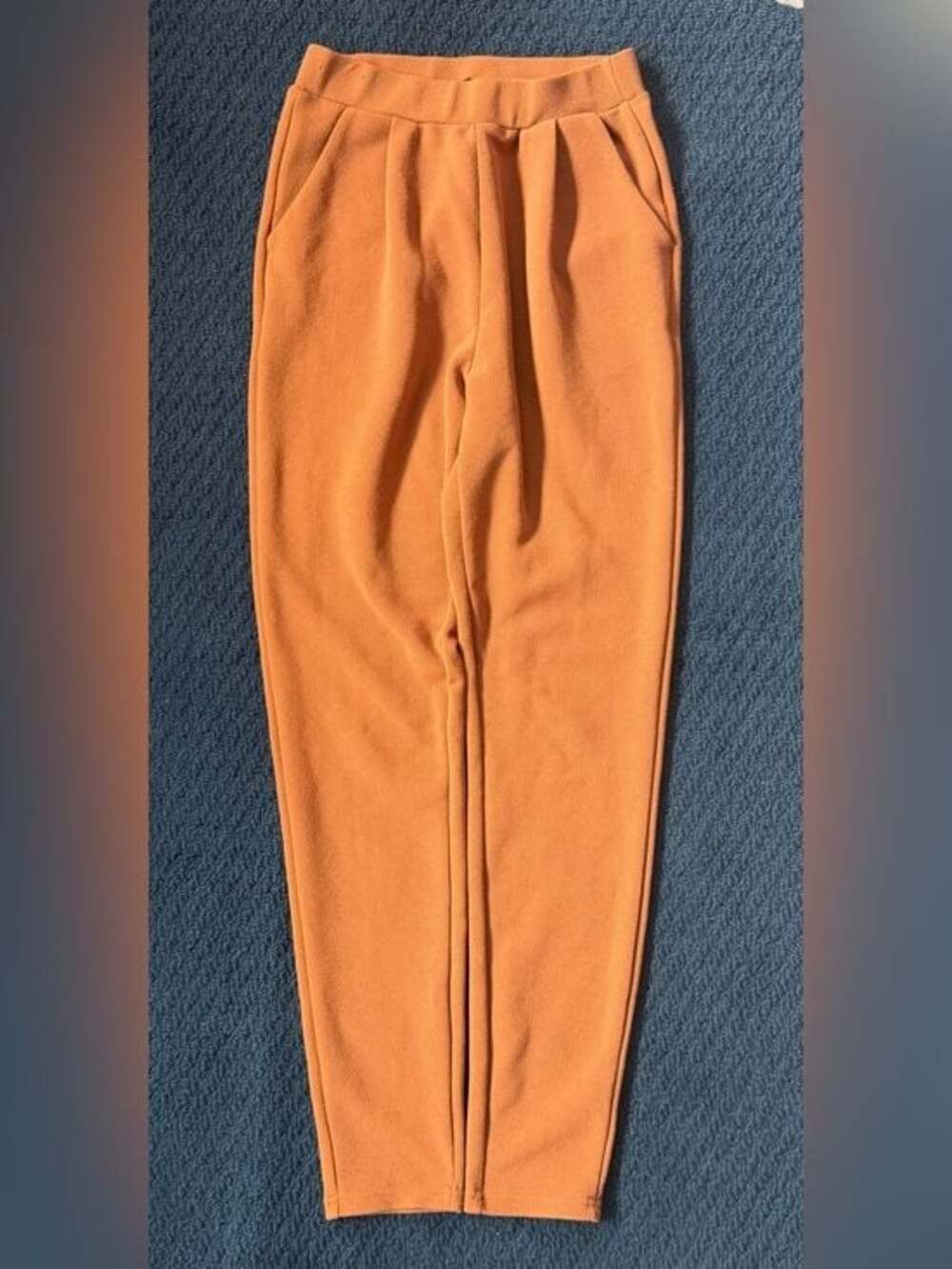 SHEIN Orange Fleece Jogger Sweatpants